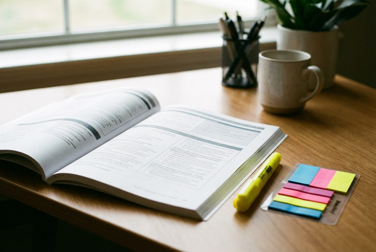 Пример структурированного учебного материала с чёткой иерархией разделов